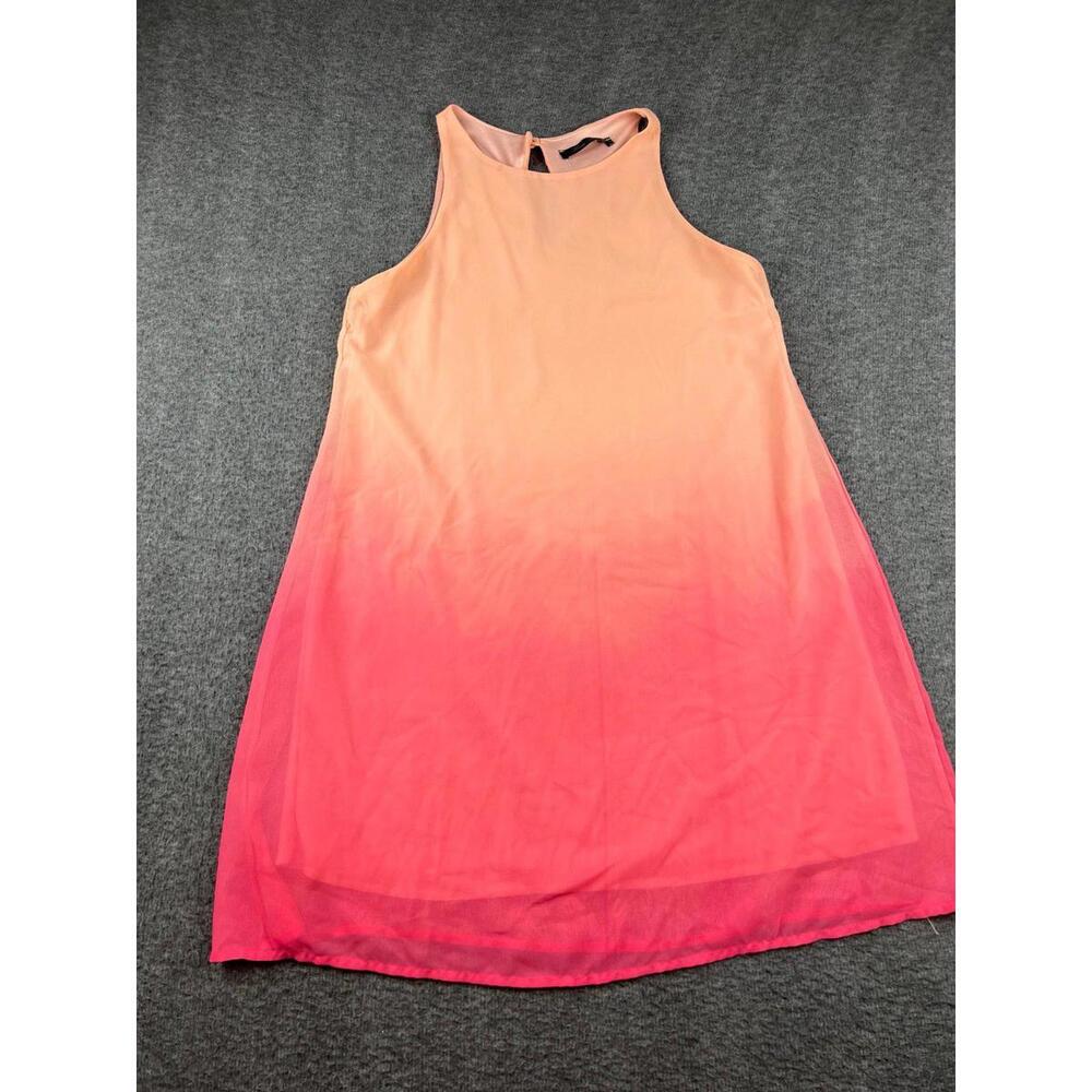 Peach Money Sleeveless‎ Ombre Gradient Dress Peach to Pink Size Medium